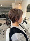 ◇大人可愛い20代30代40代50代前下がりショートボブ丸みショート