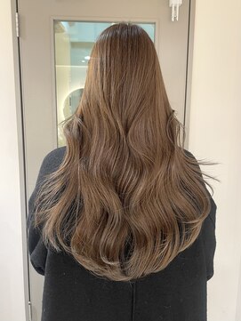 ネオリーブ チロル 横浜西口店(Neolive CiroL.) くすみベージュダブルカラー韓国レイヤー美髪ロング【横浜】