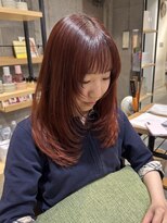 ラボヌールヘアーパルフェ 大宮西口店(La Bonheur hair parfait)&nbsp;レイヤーカット×チェリーレッド