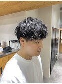 無造作マッシュシャドウパーマツイストスパイラル無造作パーマ