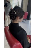 結婚式ヘアセット♪♪