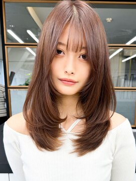 ソア 渋谷(soar) 30代40代髪質改善カラー暖色系レイヤーミディ艶感アップ