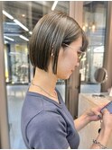 似合わせカット ボブヘア 縮毛矯正 ミニボブ 切りっぱなしボブ