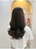くびれヘア/縮毛矯正/アプリコットオレンジ/夏のヘアセット