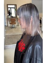 桃の木 ヘアー(桃の木 hair)&nbsp;ホワイトアッシュバレイヤージュ