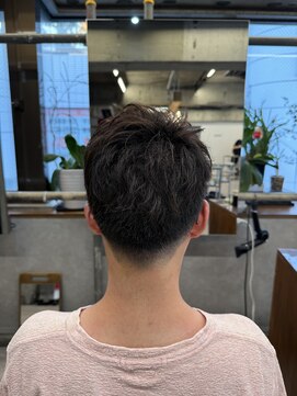 タメ(tame-) サーフカール/フェザーパーマ/ブルーブラック【都賀/メンズ】