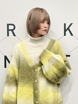 MY KEY HAIR 広島/髪質改善/縮毛矯正【2025年12月10日NEW OPEN(予定)】 切りっぱなしボブ×姫カット