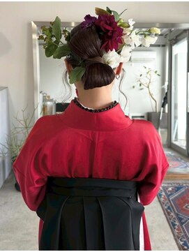 成人式ヘアセット卒業式ヘアセット編み込みヘアアレンジ