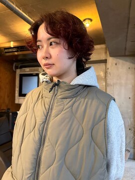 ダコタリッカ(dakota Rikka) 襟足ボブパーマ×暖色カラー