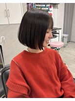 ノーバル バイ シエスタ 池袋(NoVal by siesta)&nbsp;内巻きボブ × ダークグレージュ/AZE