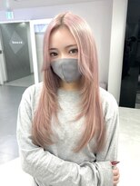 ジーナリア(Xena ria) 【RYOICHI】ピンクミルクティー/盛れるレイヤーカット