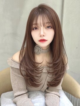 ロンドルーナ 岐阜(Lond Luna) ハイレイヤー/ハッシュカット/グレージュ