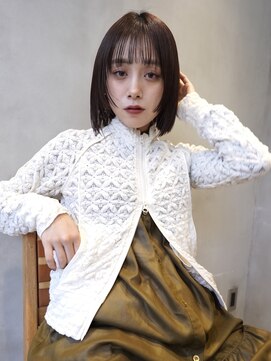 ニコ トウキョウ ヨコハマ(nico) ミニボブ/切りっぱなし/ボブ/縮毛矯正/タッセルボブ