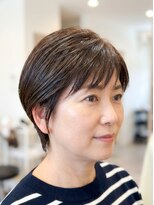 エメールヘア(aimere hair)&nbsp;大人女性の艶ショートボブ×白髪ぼかし