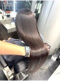 黒髪クラゲヘアー/オリーブグレー/小顔ココアベージュ