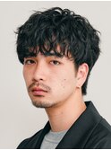 ルーズショートルーズパーマスパイキーショート刈り上げ短髪