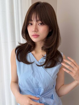 ソヨン 有田川店(SOYON) 《SOYON》ミントベージュ 韓国トレンド ひし形レイヤー