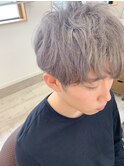 シルバーカラーのマッシュレイヤー