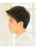 アップバングで 清涼感たっぷりショート【銀座】<理容室>