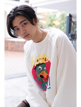 メーヴェ(Mowen) mowen 南堀江　メンズ　ナチュラル　センターパート　韓国風