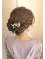 パリスパート2&nbsp;サイド 編み込み シニヨン ヘアアレンジ