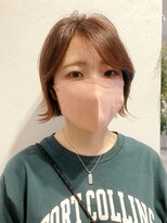 スナオ(sunao)&nbsp;くびれボブ×透明感インナーオレンジ