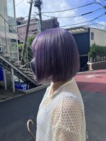 アソビセカンド 原宿(ASOBI 2nd) ボブ ハイトーン ラベンダーカラー