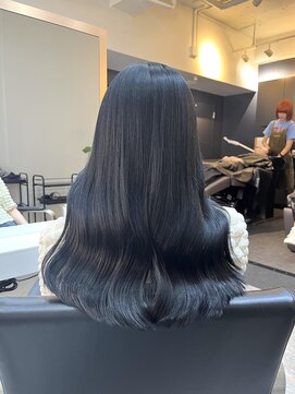 ブレンド 渋谷(BLend) 【Blend渋谷】大人気透明感ブルーブラックカラー 髪質改善