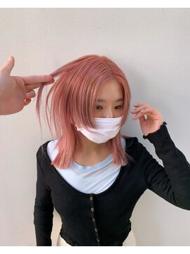 ビューズ オオサカ(VIEWS OSAKA) 顔周りカット×ペールピンク