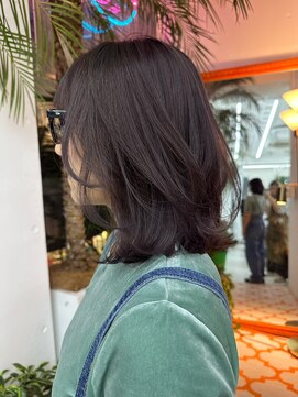 ルーヴェ(LOWE) ピンクラベンダー動きがあるカットa