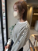 ヘアー アイス ルーチェ(HAIR ICI LUCE) 切りっぱなしボブ インスタグラマースタイル 透明感カラー西田
