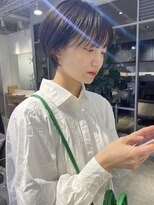 フィルムス 表参道(FILMS)&nbsp;レイヤーカット/ウェットへア/オリーブベージュ/表参道