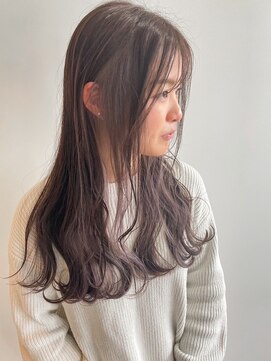 フープヘアー(HOOP.HAIR) ロングヘア/インナーグレージューカラー