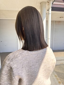 カーキヘアリンク(khaki hair link) くすみベージュカラー.シークレットカラー