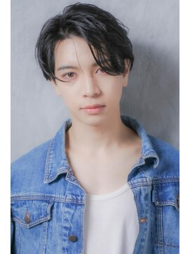 ヘアーズ ベリー 北巽店(hairs BERRY) 韓国マッシュ短髪センターパートツーブロック束感モテる黒髪流行