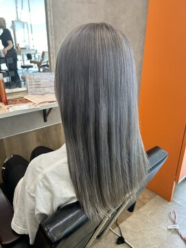 ヘアーザラブズラフズ オーガニカ 北九州(HAIR THE LOVES LAUGHS ORGANICA) ダブルカラー×グレージュ＊