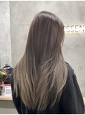 グラデーションカラーバレイヤージュハイライトインナーカラー