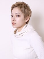 ヨファ ヘアー 芦屋店(YOFA hair)&nbsp;イメチェン似合わせカットハイトーンベリーショート0203