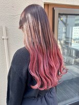 ヘブンリー(heavenly)&nbsp;ピンクベージュ/コーラルピンク/ピンクグラデーション/ブリーチ