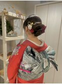 【振袖ヘア】タイトヘアアレンジ