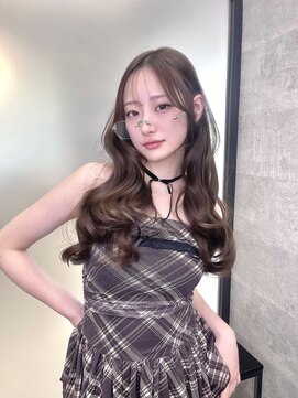 リリー(Lilley) マロンベージュ×小顔レイヤー×韓国風巻き×髪質改善