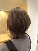 【Terrace】透明感ベージュ×レイヤーボブ