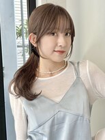 ローネス ギンザ(LONESS ginza)&nbsp;レイヤーカット/姫カットレイヤー/くすみベージュ/透明感カラー