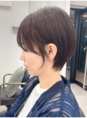 ショートカットxひし形ショートボブ×前髪あり20代30代40代