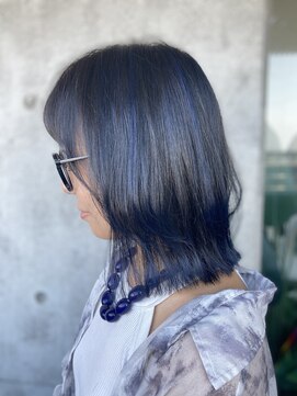 アンツ サザンリゾート 茅ヶ崎店(ANT'S Southern Resort) ミディアムヘア/暗めカラー/グランマッシュ