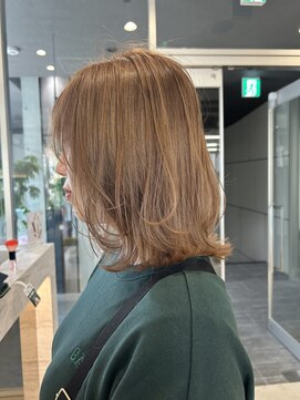 ロンドルピナス 小倉(Lond Lupinus) ミディアムヘア暗めカラー/デザインカラー/フェイスフレーミング