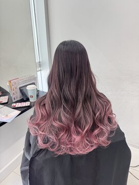 アライブ ハラジュク(ALIVE harajuku) 【ALIVE yu-ki 冬にぴったりピンクのバレイヤージュ】