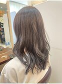 髪質改善/顔周りレイヤーカット/グレージュ[千葉/千葉駅]