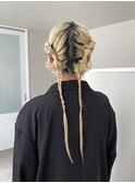 ひと癖ツイン垂らしアレンジ