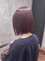 ジーナ 吉塚(Zina)&nbsp;【吉塚】チェリーピンク×ぱつっとボブ